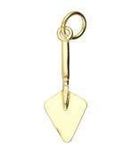 Gouden Metseltroffel klein ketting hanger, Verzenden, Nieuw