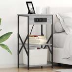 vidaXL Bedside kasten 2 pcs Grijs sonoma 41 x 31 x 76 cm, Verzenden, Nieuw, Hout, Minder dan 45 cm