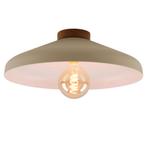 Landelijke plafondlamp beige, Freddie, Huis en Inrichting, Lampen | Plafondlampen, Ophalen of Verzenden, Nieuw, Hout, Landelijk