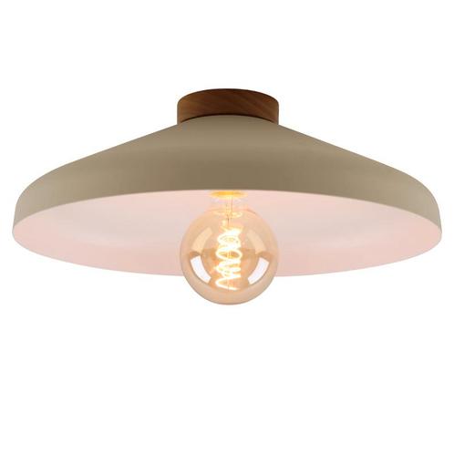 Landelijke plafondlamp beige, Freddie, Huis en Inrichting, Lampen | Plafondlampen, Nieuw, Hout, Ophalen of Verzenden