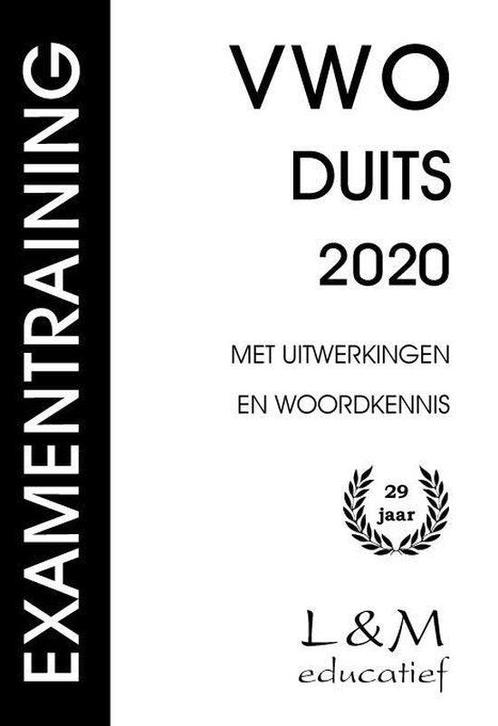 Boek Examentraining Vwo Duits 2020 9789054894162, Boeken, Studieboeken en Cursussen, Zo goed als nieuw, Verzenden