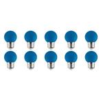 LED Lamp 10 Pack - Romba - Blauw Gekleurd - E27 Fitting - 1W, Nieuw, Overige materialen, Ophalen of Verzenden
