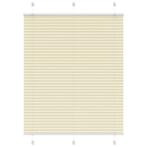 vidaXL Plissé rolgordijn 105x150cm stofbreedte 104,4cm, Verzenden, Nieuw, Crème