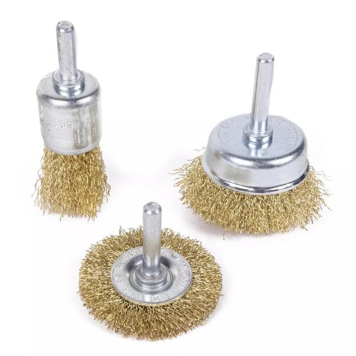 Benson Staalborstel Set - Voor Boormachines - Metaalbewer..., Doe-het-zelf en Verbouw, Gereedschap | Boormachines, Nieuw, Ophalen of Verzenden