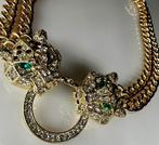 Verguld, Cartier Geïnspireerde Panthère Choker Necklace –, Nieuw