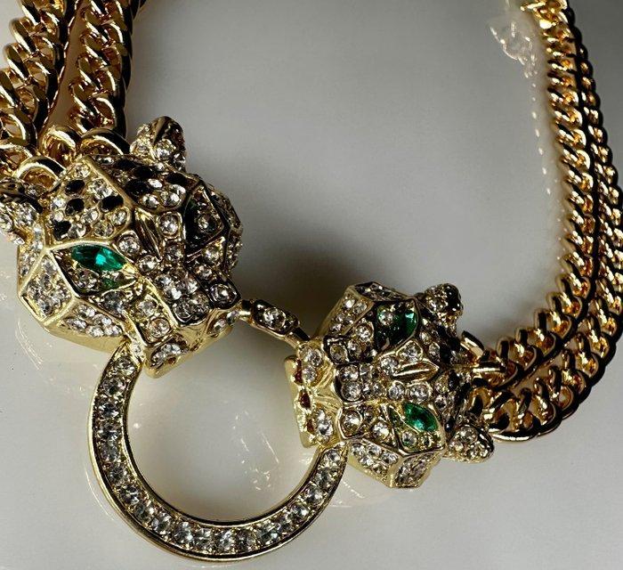 Verguld, Cartier Geïnspireerde Panthère Choker Necklace –, Huis en Inrichting, Overige Huis en Inrichting