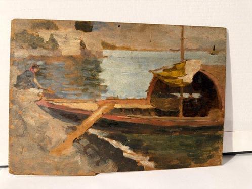 Uberto DellOrto (1848–1895) - Paesaggio (3), Antiek en Kunst, Kunst | Schilderijen | Klassiek