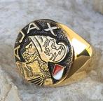 AJS Massive Ring Griekse God Held Trojaanse Oorlog Ajax, Antiek en Kunst
