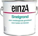 einzA - Snelgrond - 0.75 liter - wit - Na 1 uur overschil..., Wit, Nieuw, Ophalen of Verzenden, Verf