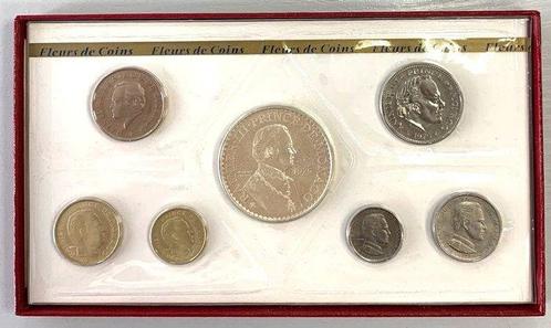 Monaco. Year Set (FDC) 1975 (7 monnaies) Rainier III (Zonder, Postzegels en Munten, Munten | Europa | Euromunten