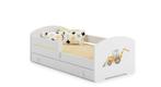 Kinderbed Tractor Thema 160x80 - incl. Matras - retourdeal, 85 tot 100 cm, Nieuw, Ophalen of Verzenden, Lattenbodem