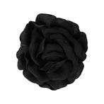 Haarspeld Duckklem 10cm – Haarbloem Roos – Zwart, Nieuw
