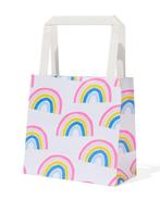 HEMA Cadeautasjes papier 13x13x7 regenboog - 6 stuks, Verzenden, Nieuw