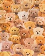 Half panama teddy beer familie, Hobby en Vrije tijd, Stoffen en Lappen, Nieuw, Overige kleuren