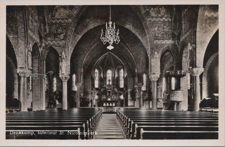 DENEKAMP - Interieur St. Nicolaaskerk, Verzamelen, Ansichtkaarten | Nederland, Verzenden