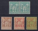 Frankrijk 1876/1881 - Wijzen Type I en II, paar nr. 63,, Postzegels en Munten, Gestempeld