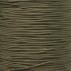 3mm Elastisch Touw - Army green - 50 meter op rol, Ophalen of Verzenden, Nieuw