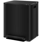 Vuilnisbak 2x25L Pedaalemmer Roestvrij Staal Met Deksel &amp, Verzenden, Nieuw