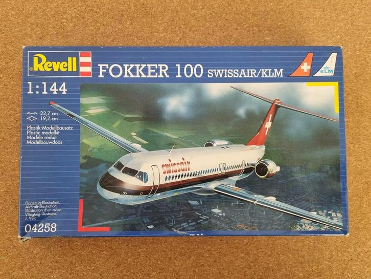 Revell 04258 Fokker 100 1:144 KLM Decals!, Hobby en Vrije tijd, Modelbouw | Vliegtuigen en Helikopters, Revell, Verzenden