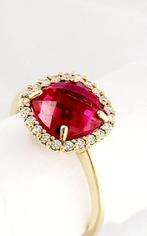 Ring - 18 karaat Geel goud - 2.81ct. tw. Toermalijn -, Nieuw