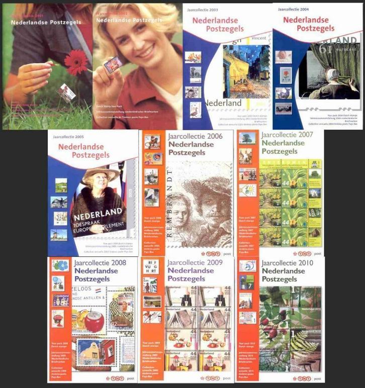 Postzegelmapjes en Jaarcollecties 2001 - 2024  postfris lees, Postzegels en Munten, Postzegels | Nederland, Postfris, Na 1940