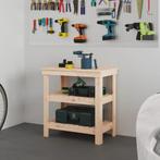 vidaXL Werkbank 78,5x50x80 cm massief grenenhout, Doe-het-zelf en Verbouw, Werkbanken, Verzenden, Nieuw