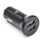 USB autolader | Nedis | 2 poorten (USB A, 24W, Zwart), Verzenden, Nieuw