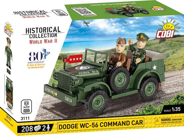 COBI 3111 Dodge WC-56 Command Car (Leger bouwsets), Kinderen en Baby's, Speelgoed | Bouwstenen, Nieuw, Verzenden