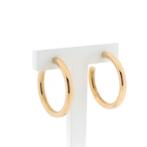 Gouden subtiele oorringen | Ø 30,5 mm (oorstekers), Sieraden, Tassen en Uiterlijk, Oorbellen, Goud, Gebruikt, Ophalen of Verzenden
