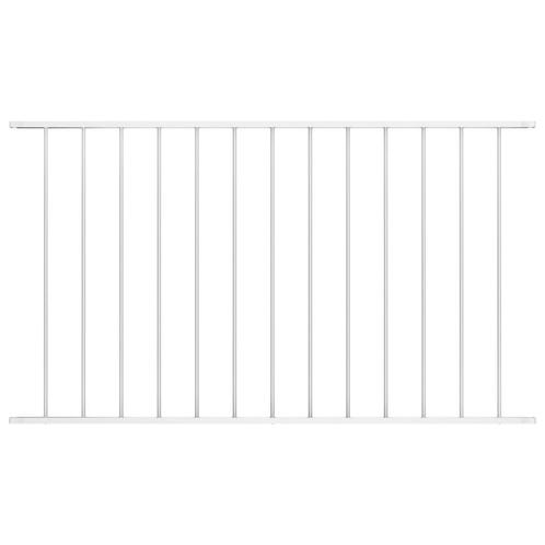 vidaXL Hekpaneel 1,7x1,25 m gepoedercoat staal wit, Tuin en Terras, Schuttingen, Nieuw, IJzer, 1 tot 2 meter, Verzenden