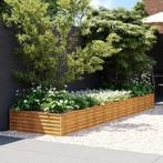 vidaXL Plantenbak verhoogd 387x100x36 cm cortenstaal, Tuin en Terras, Bloembakken en Plantenbakken, 100 cm of meer, Verzenden
