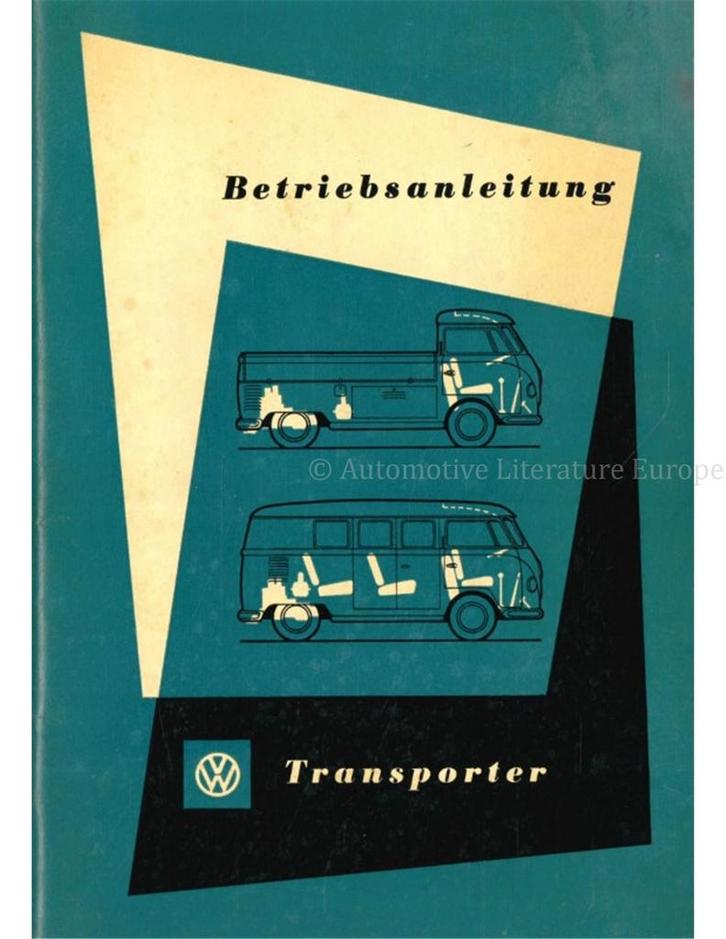 1955 VOLKSWAGEN T1 TRANSPORTER INSTRUCTIEBOEKJE DUITS, Auto diversen, Handleidingen en Instructieboekjes