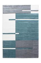 Modern Vloerkleed | Hawaii | Gestreept | Blauw | 80x150 cm, Verzenden, Nieuw