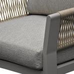 Saigon stoel bank loungeset 3 delig latte zand aluminium, Ophalen of Verzenden, Nieuw