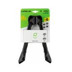 Ursus Dubbele tweepootstandaard - Aluminium - Zwart - 235..., Fietsen en Brommers, Ophalen of Verzenden, Nieuw