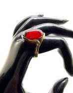 Amber - echte Baltische amberring gezet in sterling zilver, Antiek en Kunst