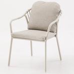Sandora dining tuinstoel aluminium latte stapelbaar, Tuin en Terras, Tuinstoelen, Ophalen of Verzenden, Nieuw