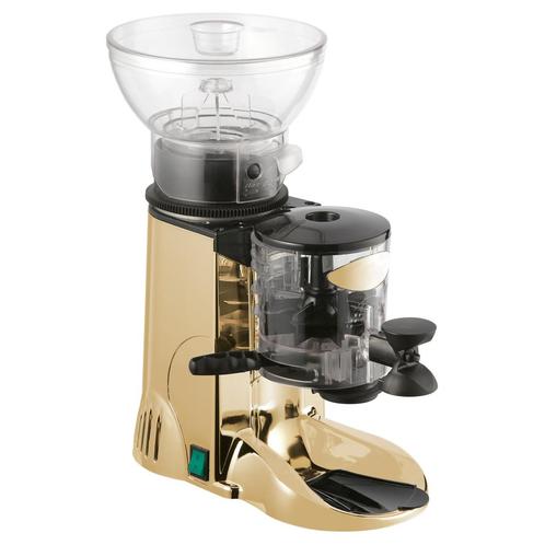 GGM Gastro | Koffiemolen - 1kg - 77dB - Met doseerder - Goud, Witgoed en Apparatuur, Koffiezetapparaten, Nieuw, Verzenden