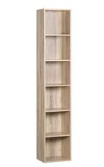 Boekenkast met 6 Vakken – MDF Opbergrek 158 cm Hoog, Huis en Inrichting, Kasten | Boekenkasten, Verzenden, Nieuw