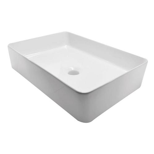 Opbouw Waskom BWS Loop 35x50x14,5 cm Glanzend Wit, Doe-het-zelf en Verbouw, Sanitair, Overige typen, Nieuw, Ophalen of Verzenden