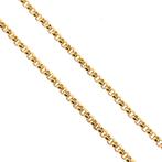 Gouden jasseron schakel ketting | 45 cm, Sieraden, Tassen en Uiterlijk, Kettingen, Goud, Gebruikt, Ophalen of Verzenden, Overige kleuren