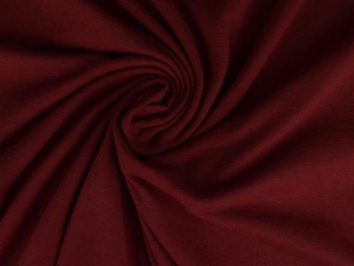10 meter katoen tricot - Bordeaux rood, Hobby en Vrije tijd, Stoffen en Lappen, 120 cm of meer, 200 cm of meer, Rood, Nieuw, Katoen
