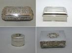 doosjes of kistjes (4) - Verzilverd, silverplated koper of
