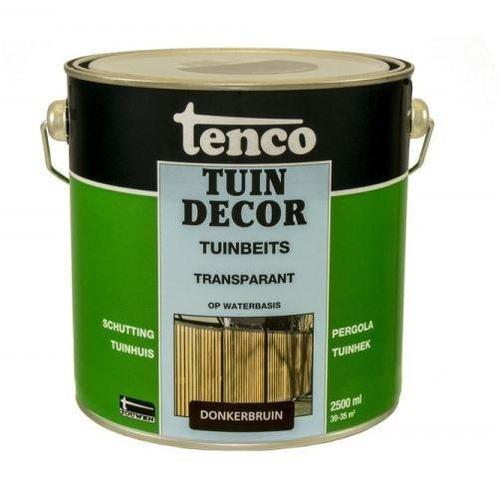 Tenco Tuindecor Transparant Donkerbruin 2,5 liter, Doe-het-zelf en Verbouw, Verf, Beits en Lak, Nieuw, Ophalen of Verzenden