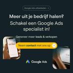 Google Ads Uitbesteden Vanaf €150 p.m, Conceptontwikkeling