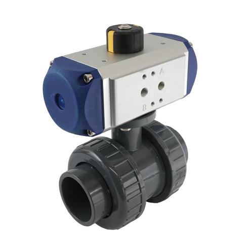 32mm 2-Weg PVC Pneumatische Kogelkraan Veersluitend - VDL, Doe-het-zelf en Verbouw, Gereedschap | Machine-onderdelen en Toebehoren