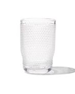 HEMA Longdrink glas Bergen bolletjes reliëf 340ml, Verzamelen, Verzenden, Nieuw