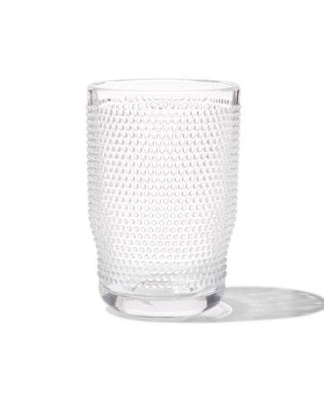 HEMA Longdrink glas Bergen bolletjes reliëf 340ml beschikbaar voor biedingen