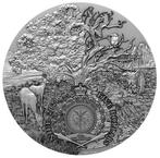 Niue. 5 Dollars 2021 Angels and Demons - Lucifer - Antique