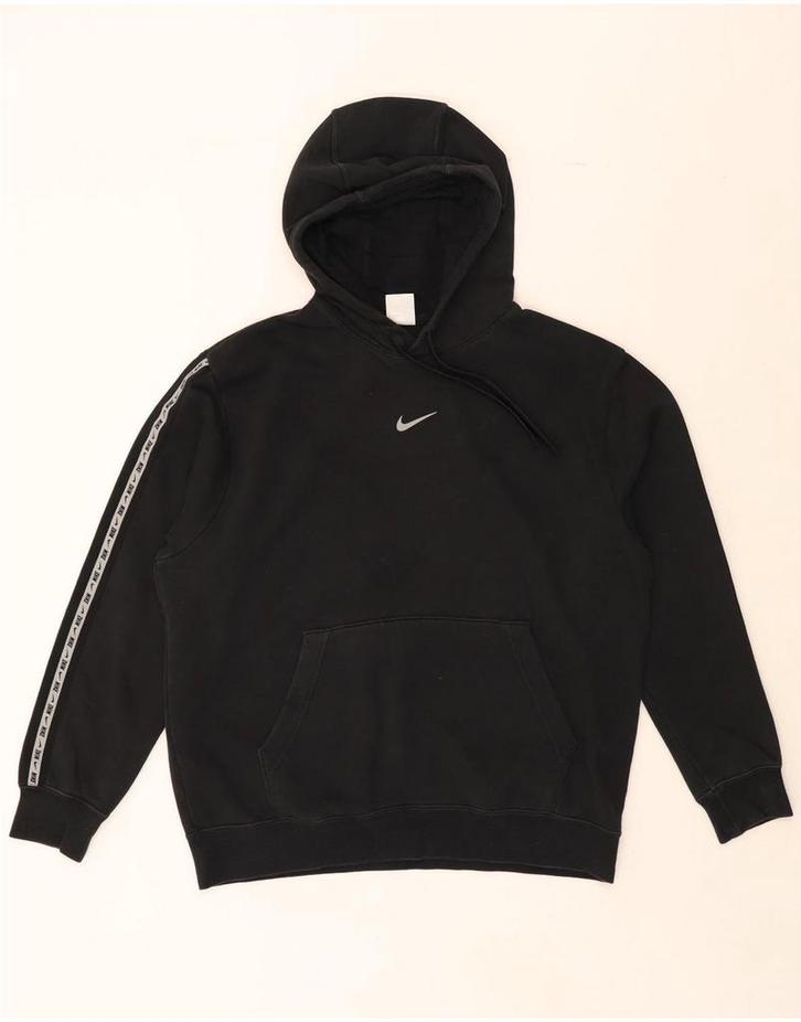NIKE Mens Graphic Hoodie Jumper Large Black Cotton, Kleding | Heren, Truien en Vesten, Verzenden